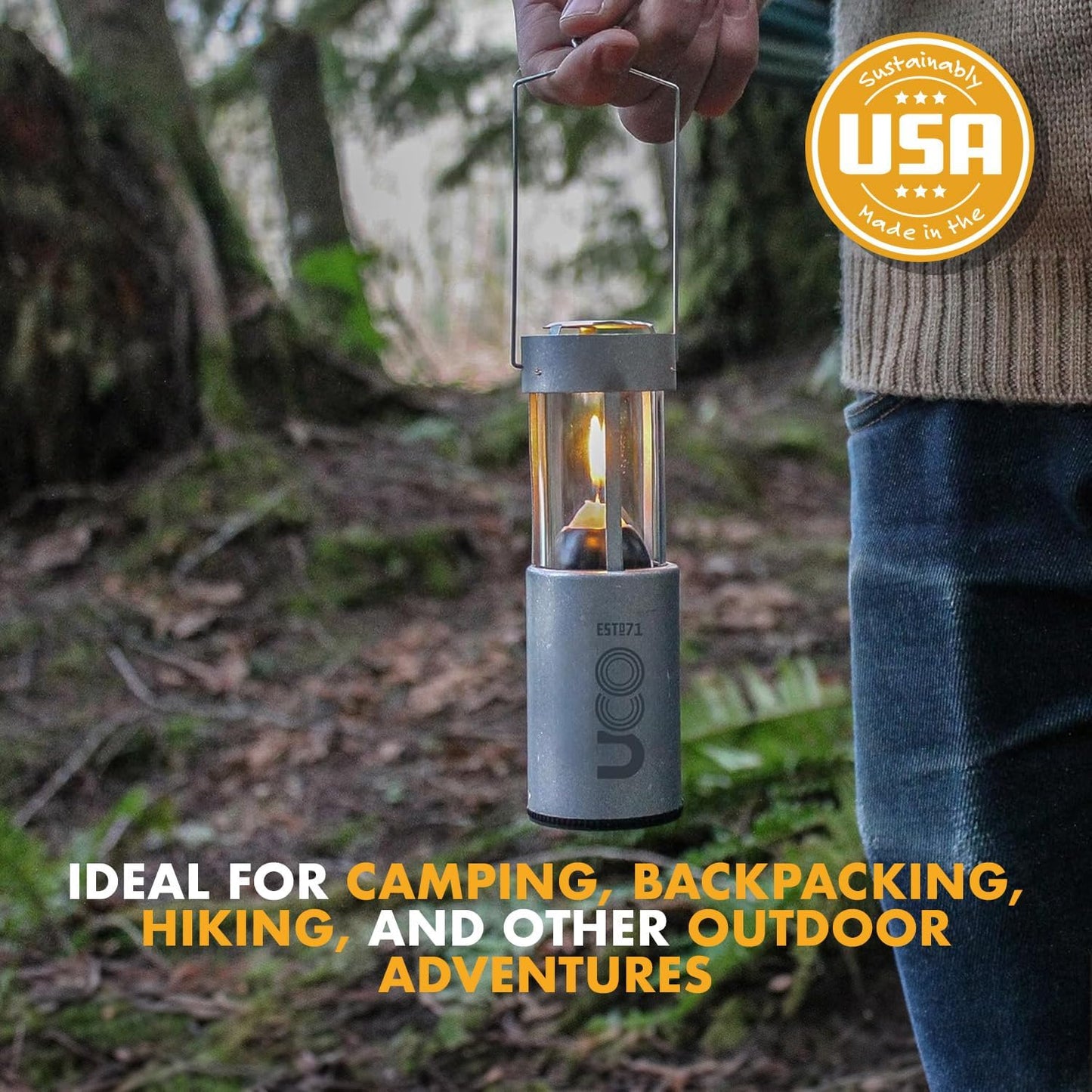 12-Hour Natural Beeswax Long-Burning Candles for Candle Lanterns and Emergency Preparedness, Made in USA