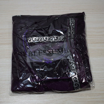 Altar Tarot Table Cloth Divination Wicca Velvet Cloth with Tarot Pouch 24.4 * 24.4 Inch Purple