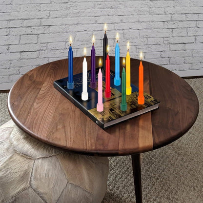 20 Pcs Unscented Black Exquisite Mini Taper Spell Candles, 4 Inch Tall X 1/2 Inch Diameter, Magic Chimes, Enchantment, Casting Rituals, Witchcraft, Wiccan, Altar, Metaphysical