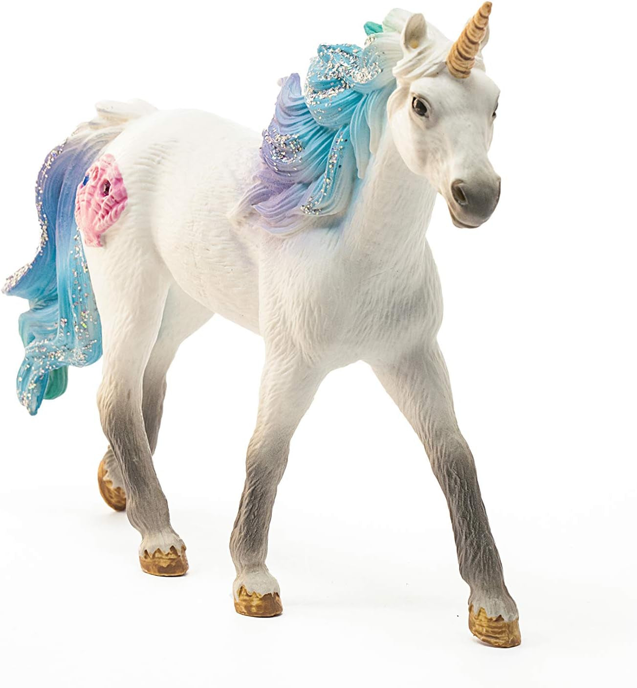 Bayala, Unicorn Toys for Girls and Boys, Sea Unicorn Stallion with Gems, Blue and Purple, Ages 5+