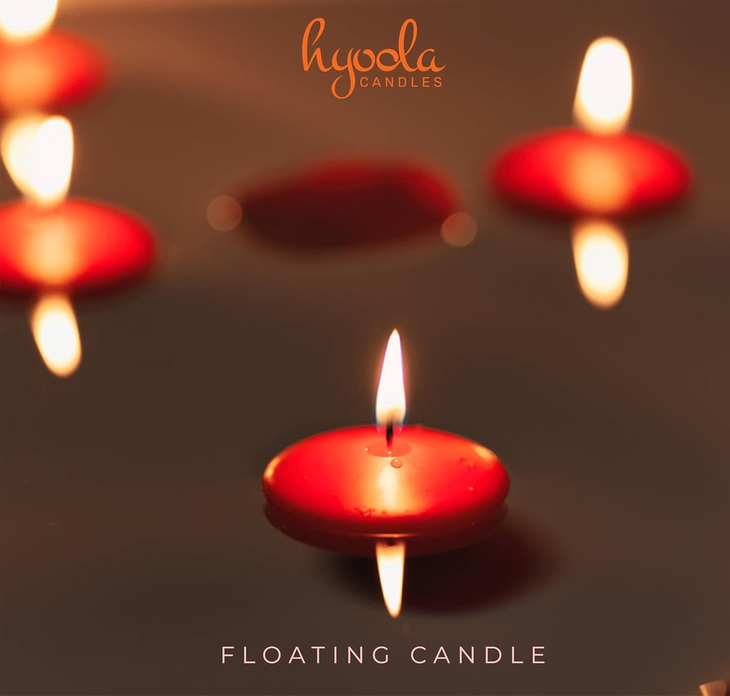 Premium Red Floating Candles 1.75 Inch - 3 Hour - 40 Pack - European Made