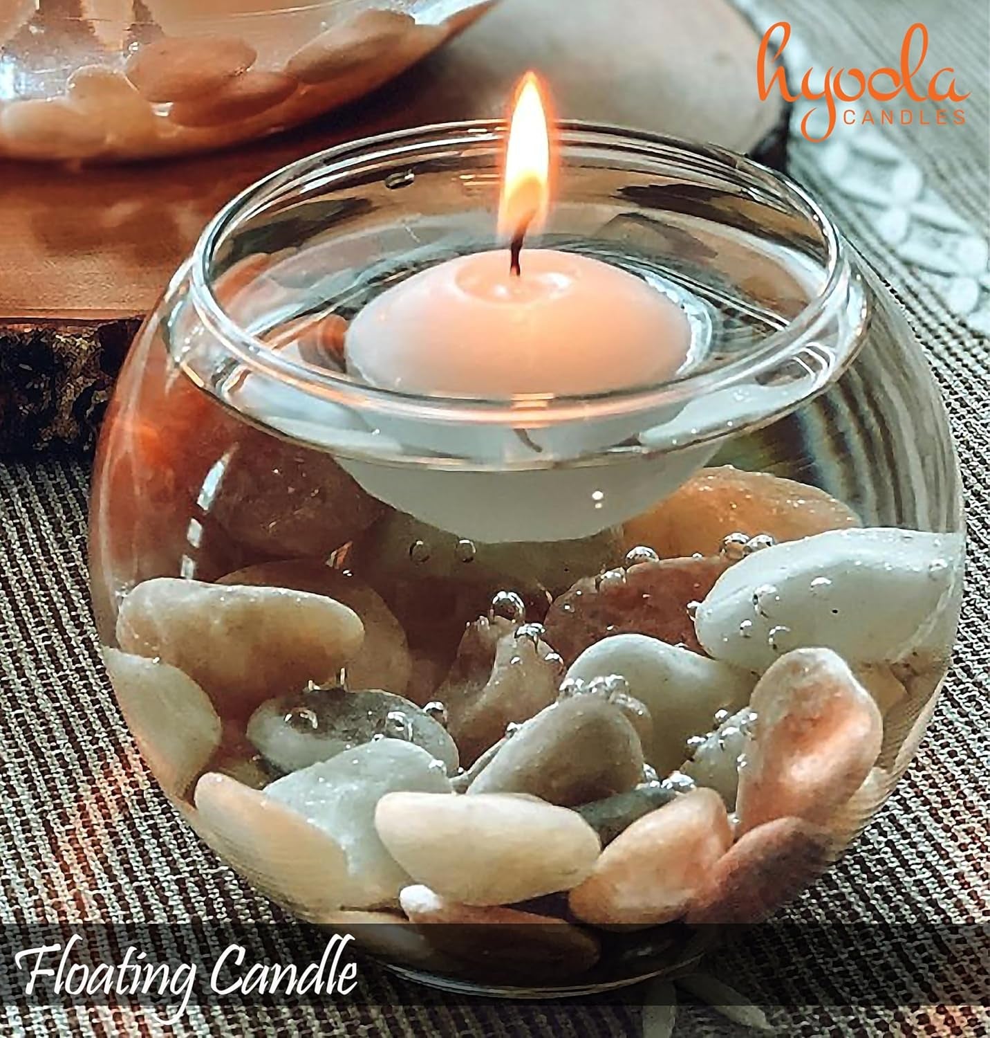 Premium White Floating Candles 1.75 Inch - 3 Hour - 60 Pack - European Made