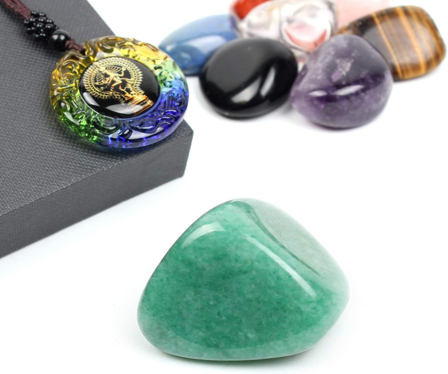 Chakra Stones Healing Crystals，Crystal Therapy, Meditation, Reiki - 7 Chakra Set