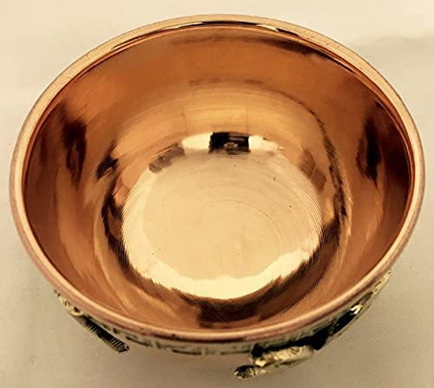 Tree of Life Copper Offering Bowl 3", Great for Altar Use, Ritual Use, Incense Burner, Smudging Bowl, Decoration Bowl, Offering Bowl -  (Tree of Life)