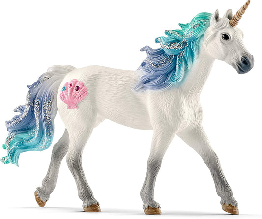 Bayala, Unicorn Toys for Girls and Boys, Sea Unicorn Stallion with Gems, Blue and Purple, Ages 5+