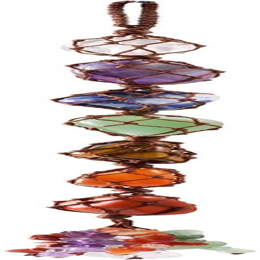 Car Decor Chakra Hanging Decoration Gemstones Healing Crystals Home Indoor Hanging Ornament for Good Luck,Yoga Meditation, Protection (7 Chakra)