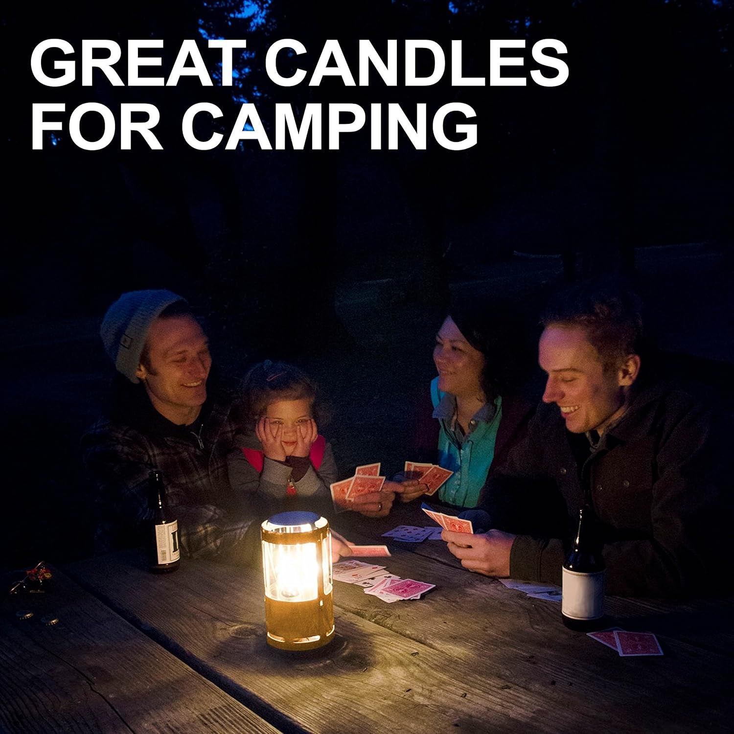 12-Hour Natural Beeswax Long-Burning Candles for  Candle Lanterns and Emergency Preparedness, Made in USA