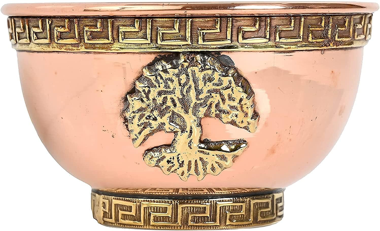 Tree of Life Copper Offering Bowl 3", Great for Altar Use, Ritual Use, Incense Burner, Smudging Bowl, Decoration Bowl, Offering Bowl -  (Tree of Life)