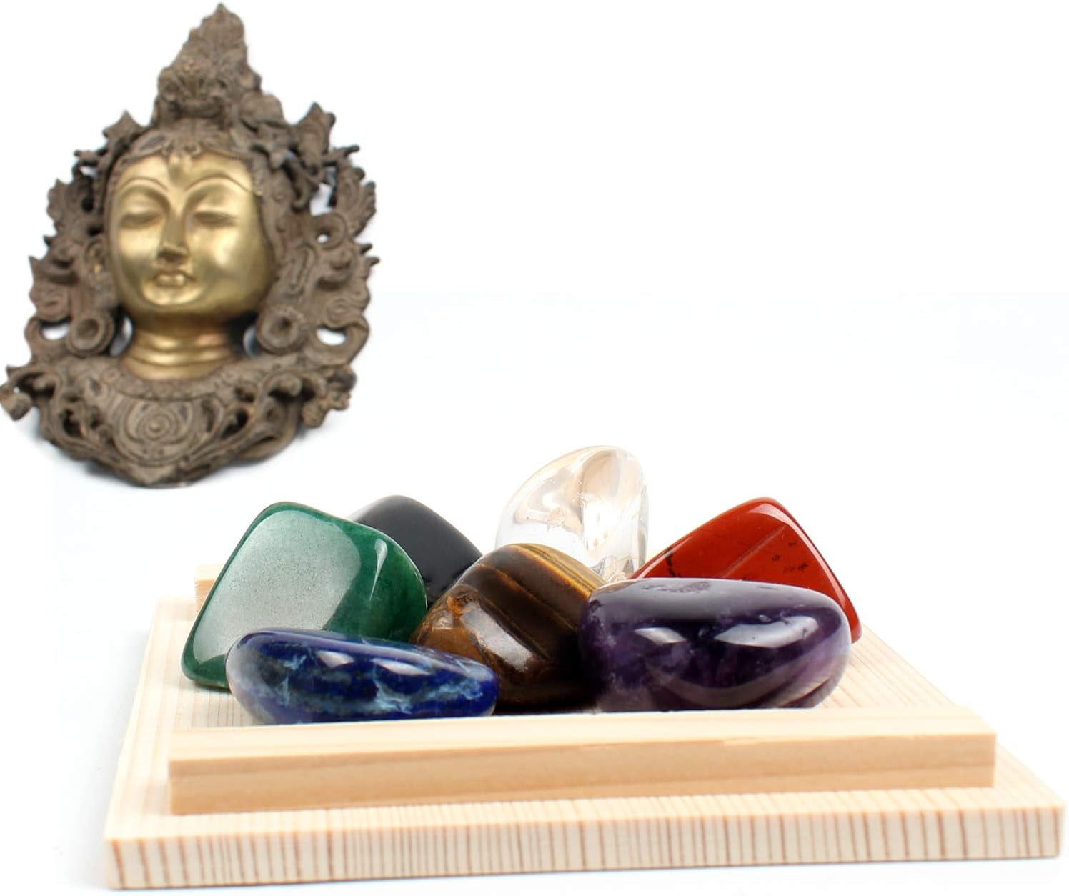 Chakra Stones Healing Crystals，Crystal Therapy, Meditation, Reiki - 7 Chakra Set