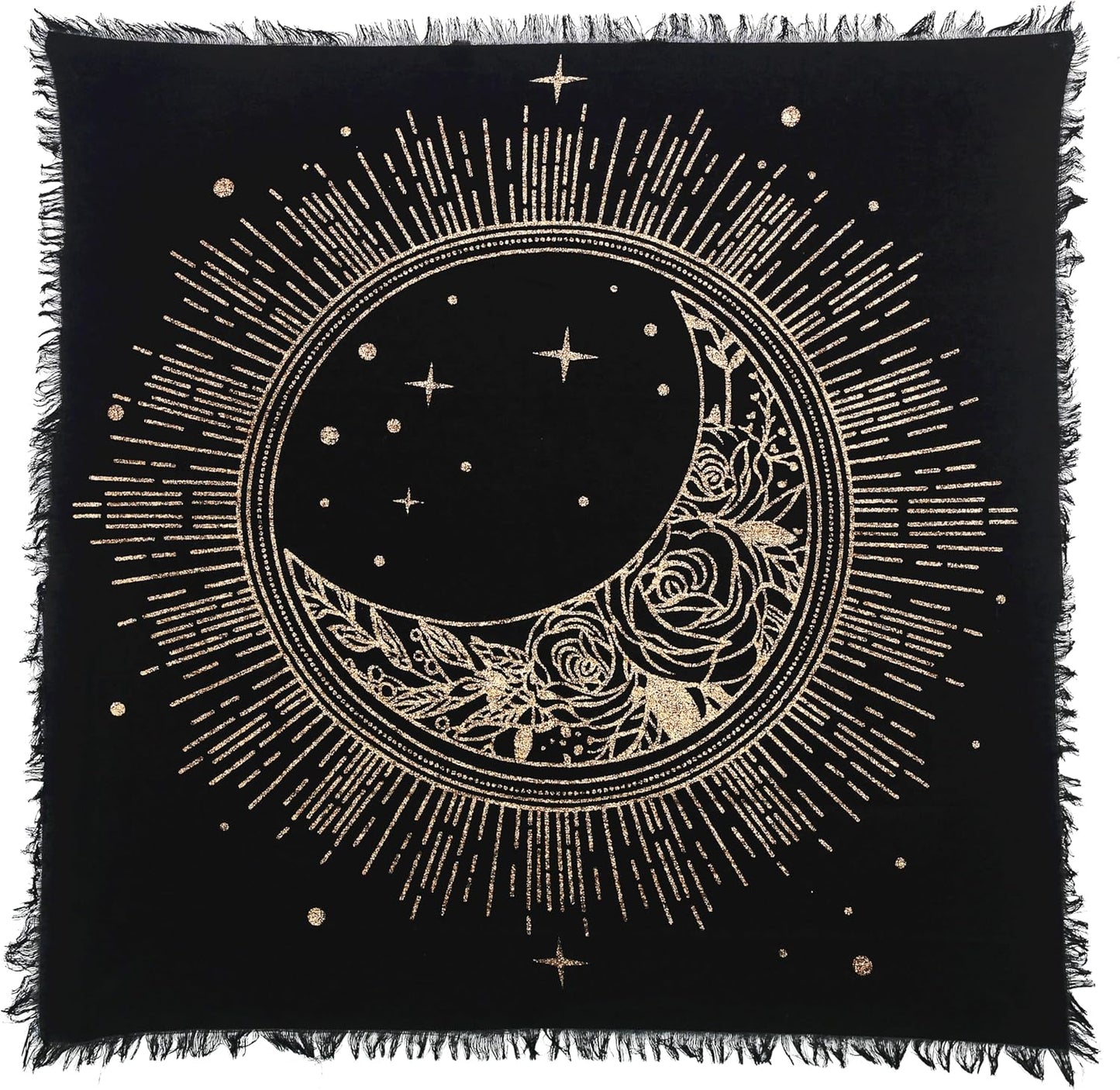 Altar Cloth Sun Moon Star Witchcraft Alter Tarot Spread Wiccan Spiritual Sacred Cloth