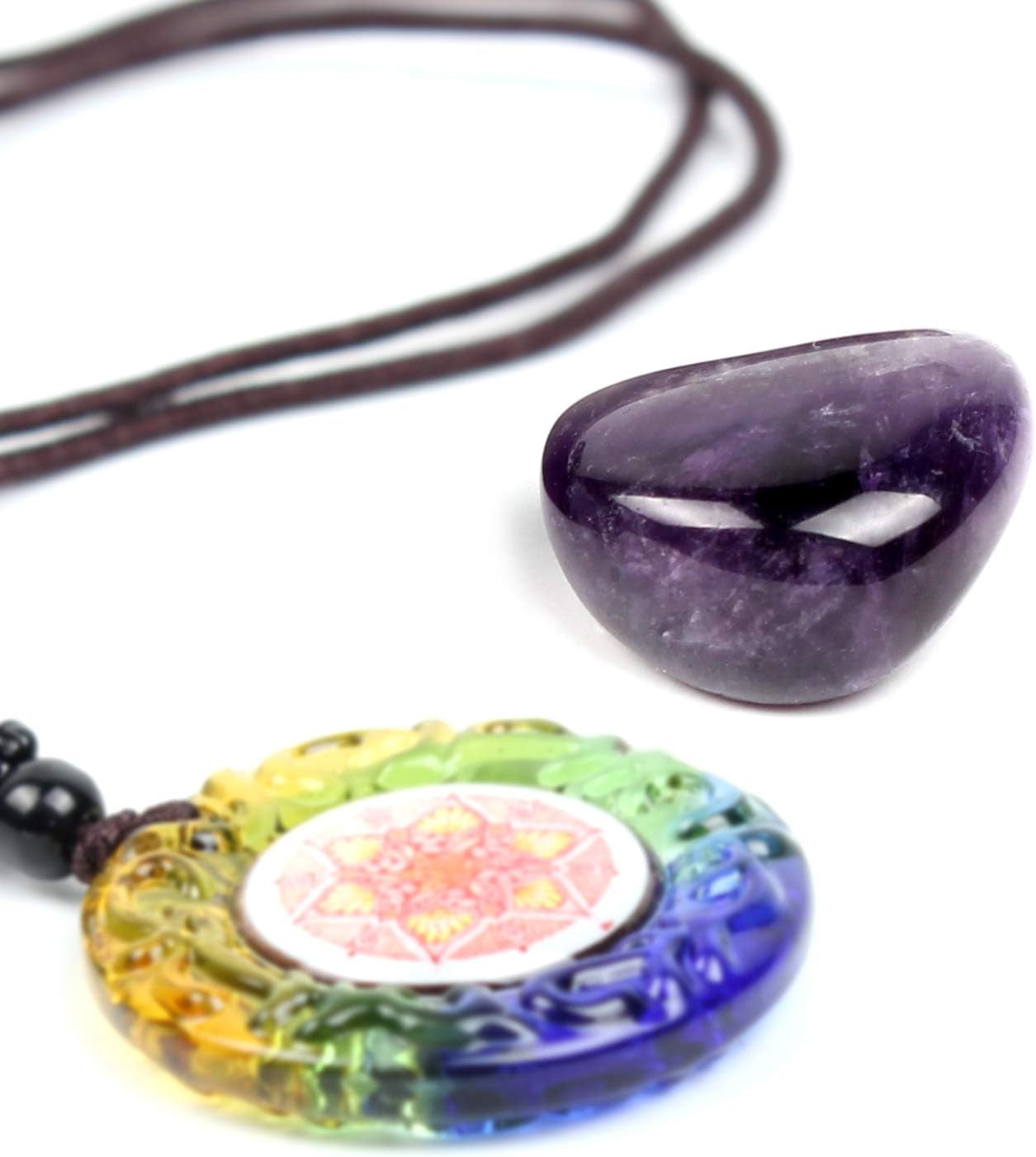 Chakra Stones Healing Crystals，Crystal Therapy, Meditation, Reiki - 7 Chakra Set